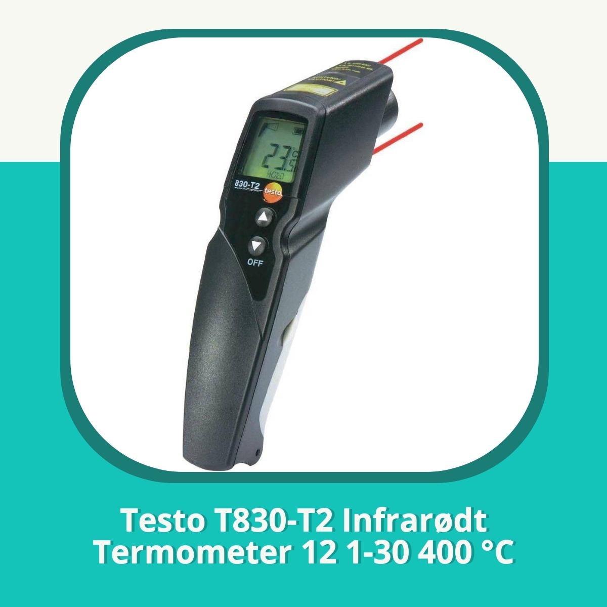Anmeldelse af Testo T830-T2 Infrarødt Termometer 12 1-30 400 °C