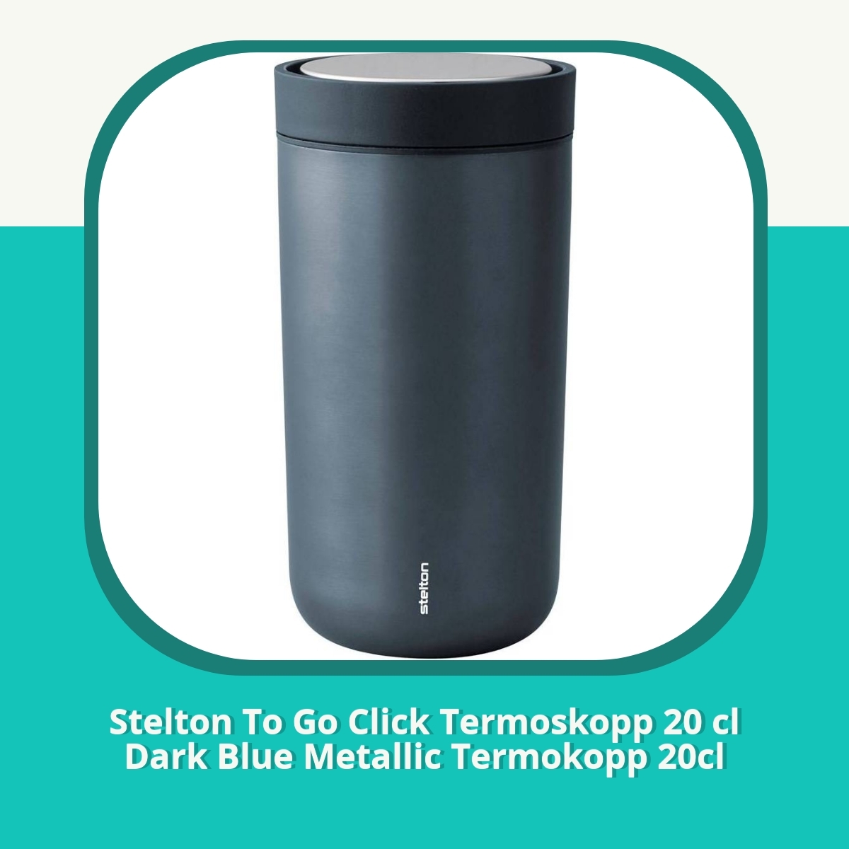 Anmeldelse af Stelton To Go Click Termoskopp 20 cl Dark Blue Metallic Termokopp 20cl