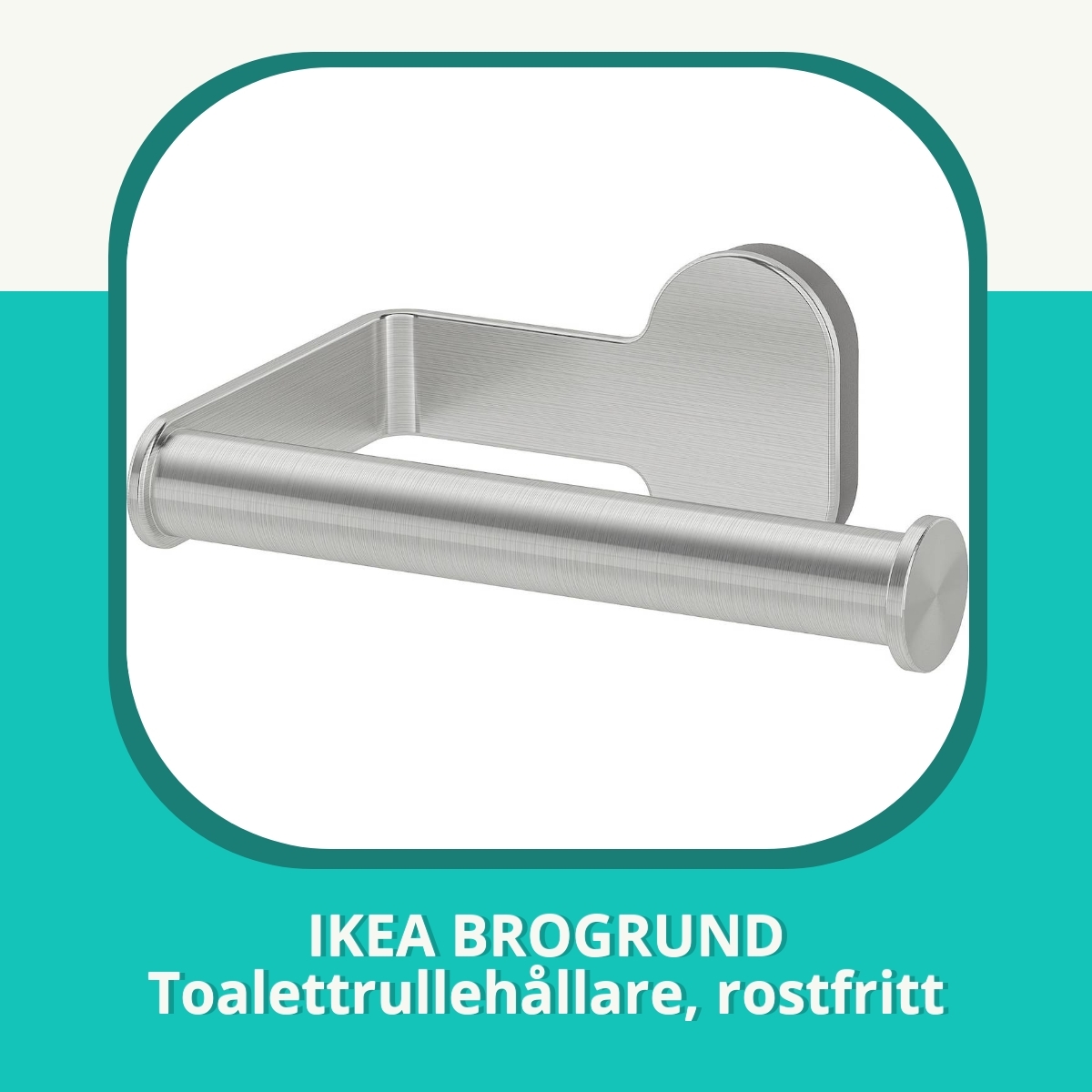 Recension af IKEA BROGRUND Toalettrullehållare, rostfritt