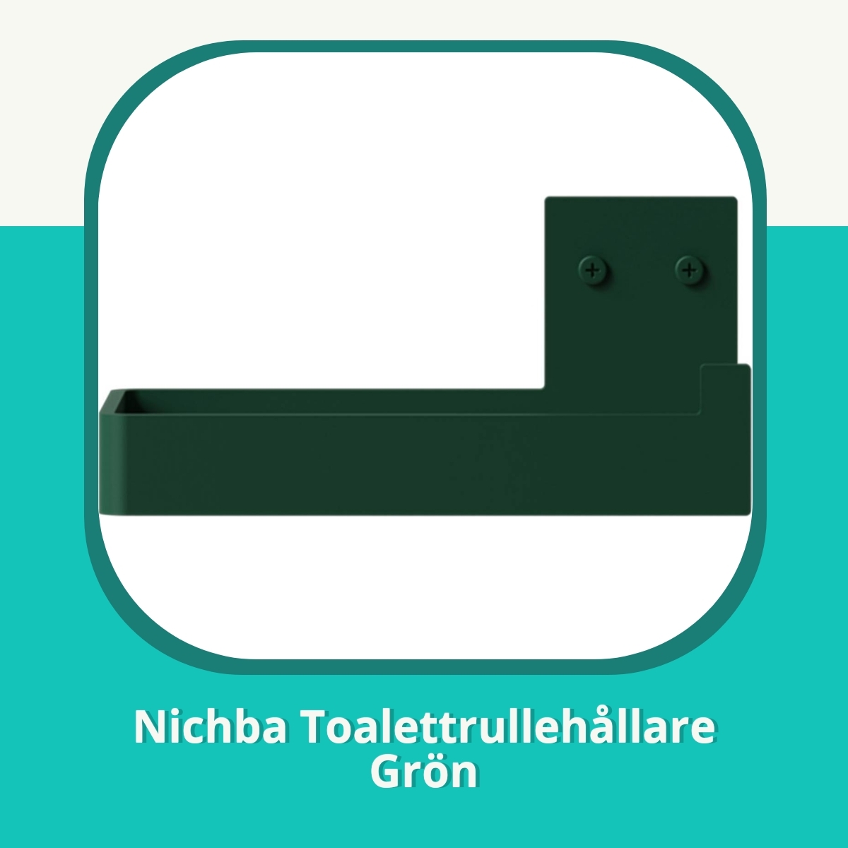Recension af Nichba Toalettrullehållare Grön