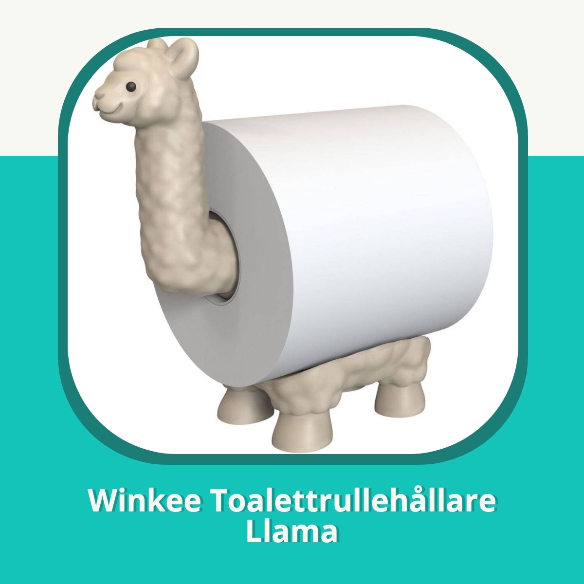 Recension af Winkee Toalettrullehållare Llama