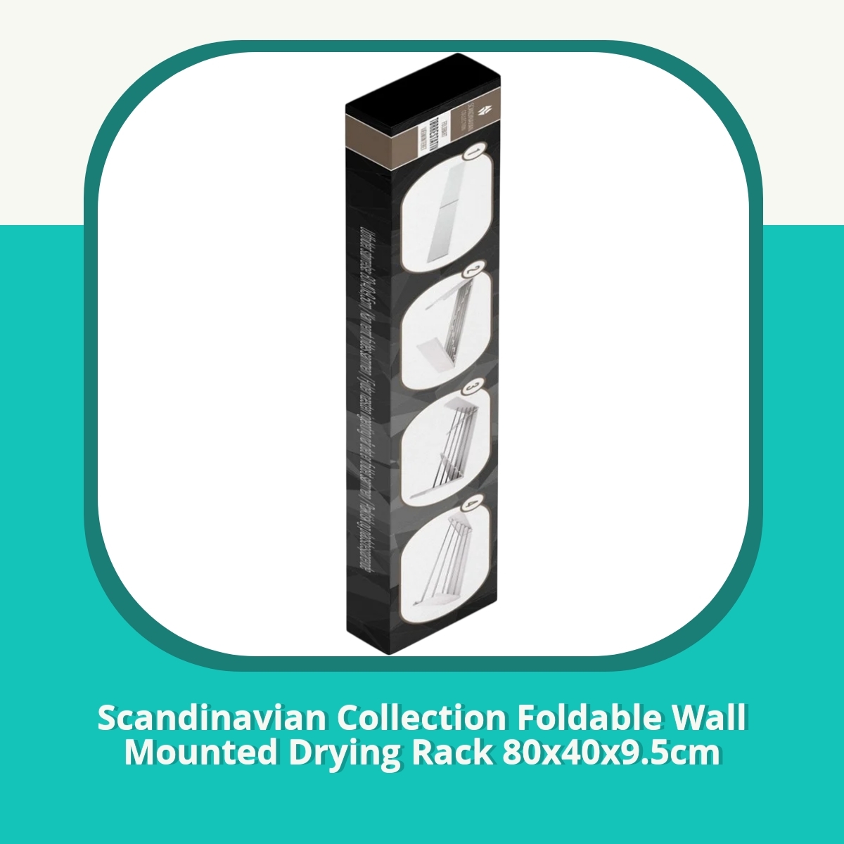 Anmeldelse af Scandinavian Collection Foldable Wall Mounted Drying Rack 80x40x9.5cm