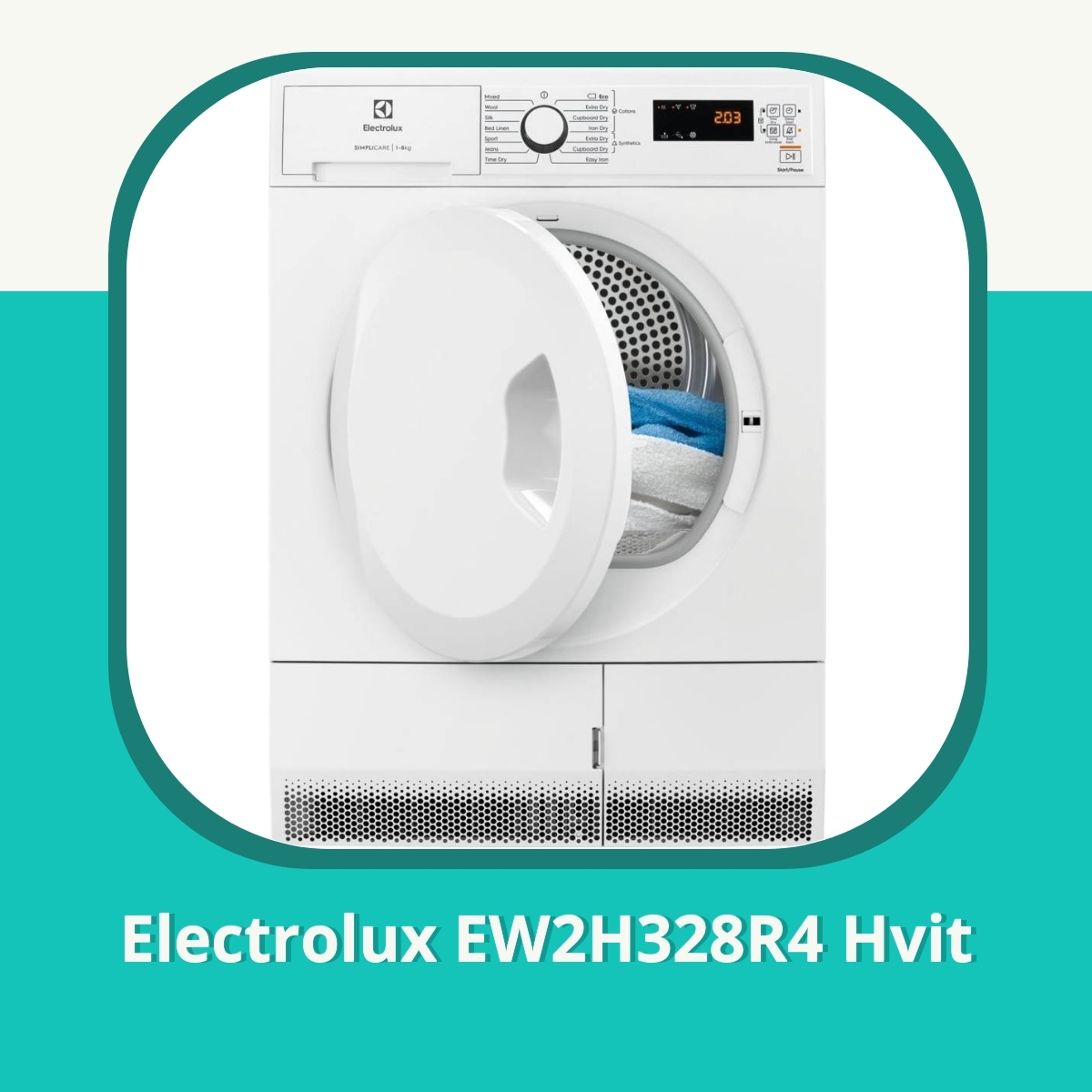 Anmeldelse af Electrolux EW2H328R4 Hvit