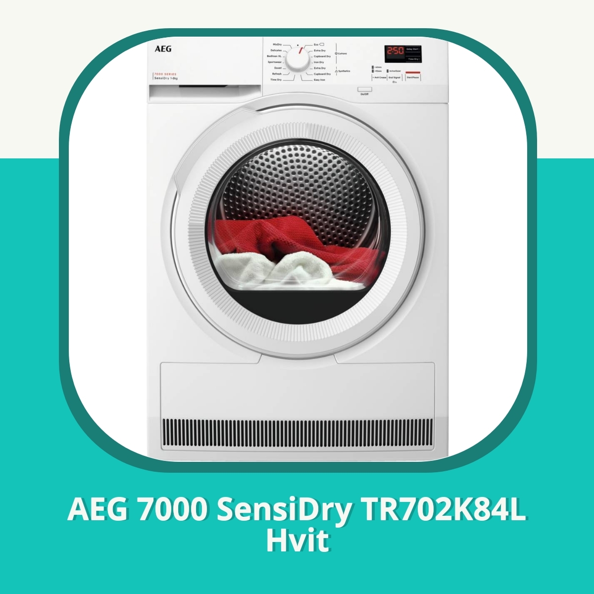 Anmeldelse af AEG 7000 SensiDry TR702K84L Hvit