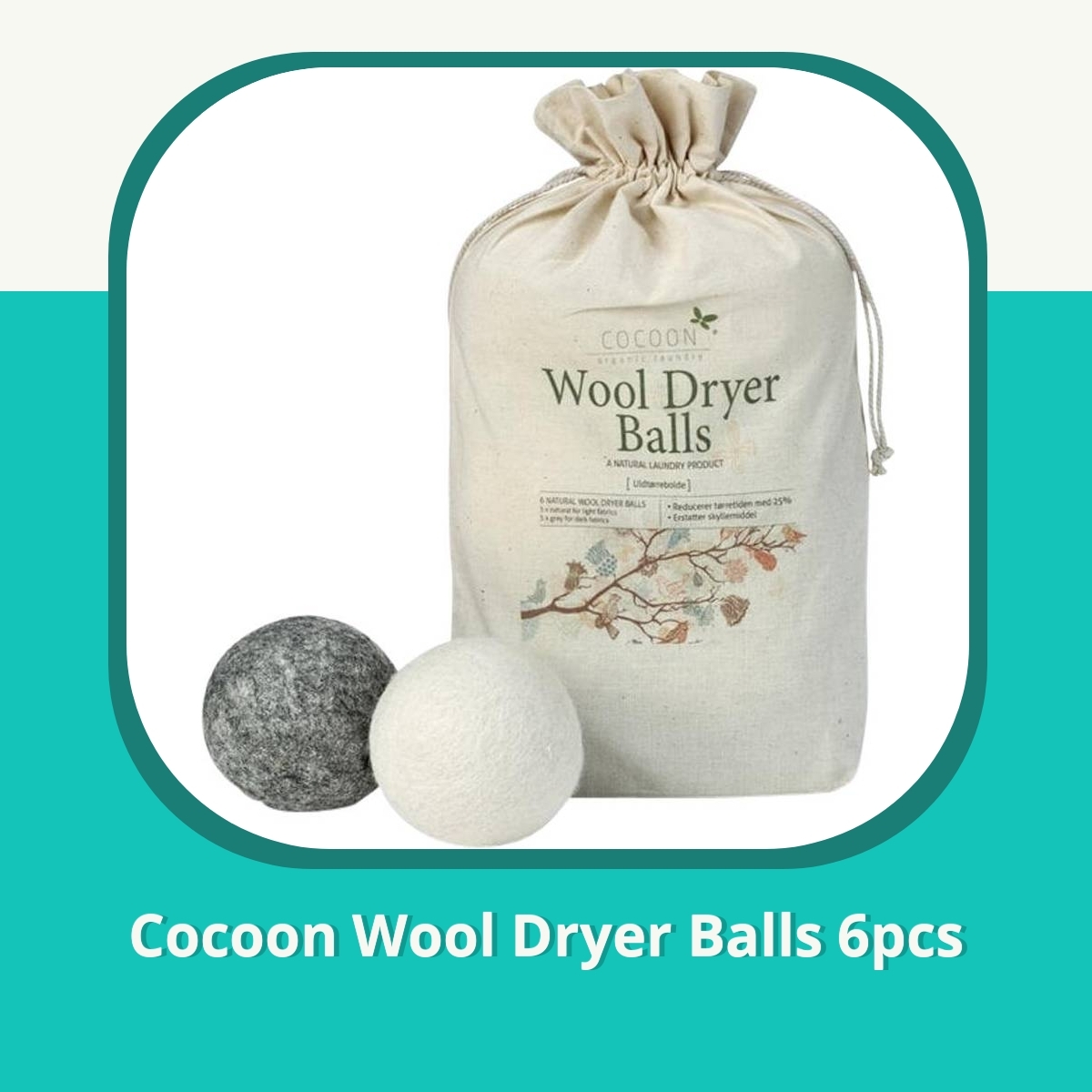 Recension af Cocoon Wool Dryer Balls 6pcs