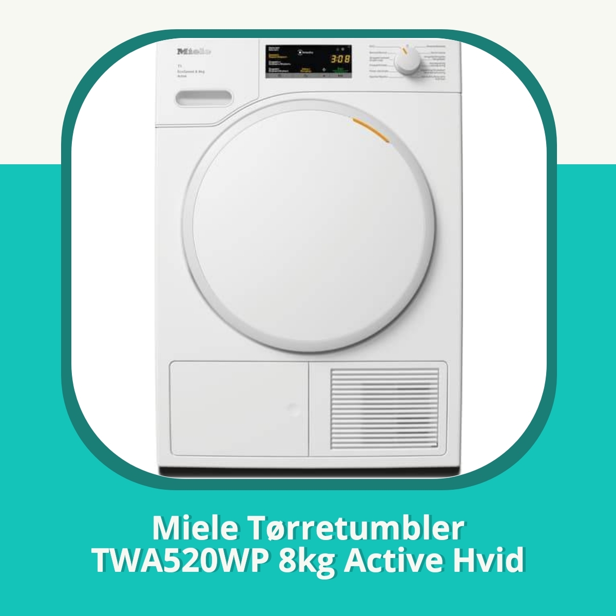 Anmeldelse af Miele Tørretumbler TWA520WP 8kg Active Hvid