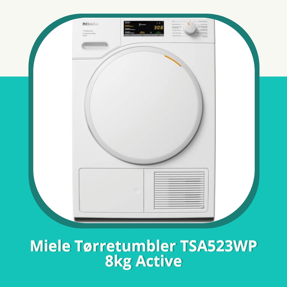 Anmeldelse af Miele Tørretumbler TSA523WP 8kg Active