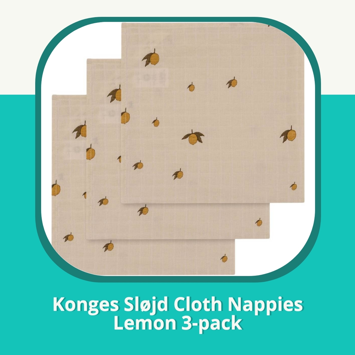 Anmeldelse af Konges Sløjd Cloth Nappies Lemon 3-pack