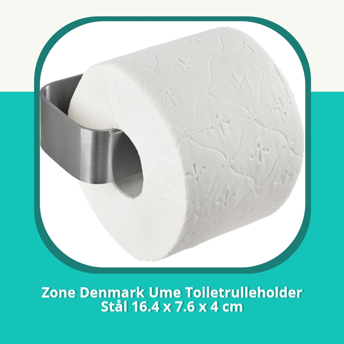 Anmeldelse af Zone Denmark Ume Toiletrulleholder Stål 16.4 x 7.6 x 4 cm