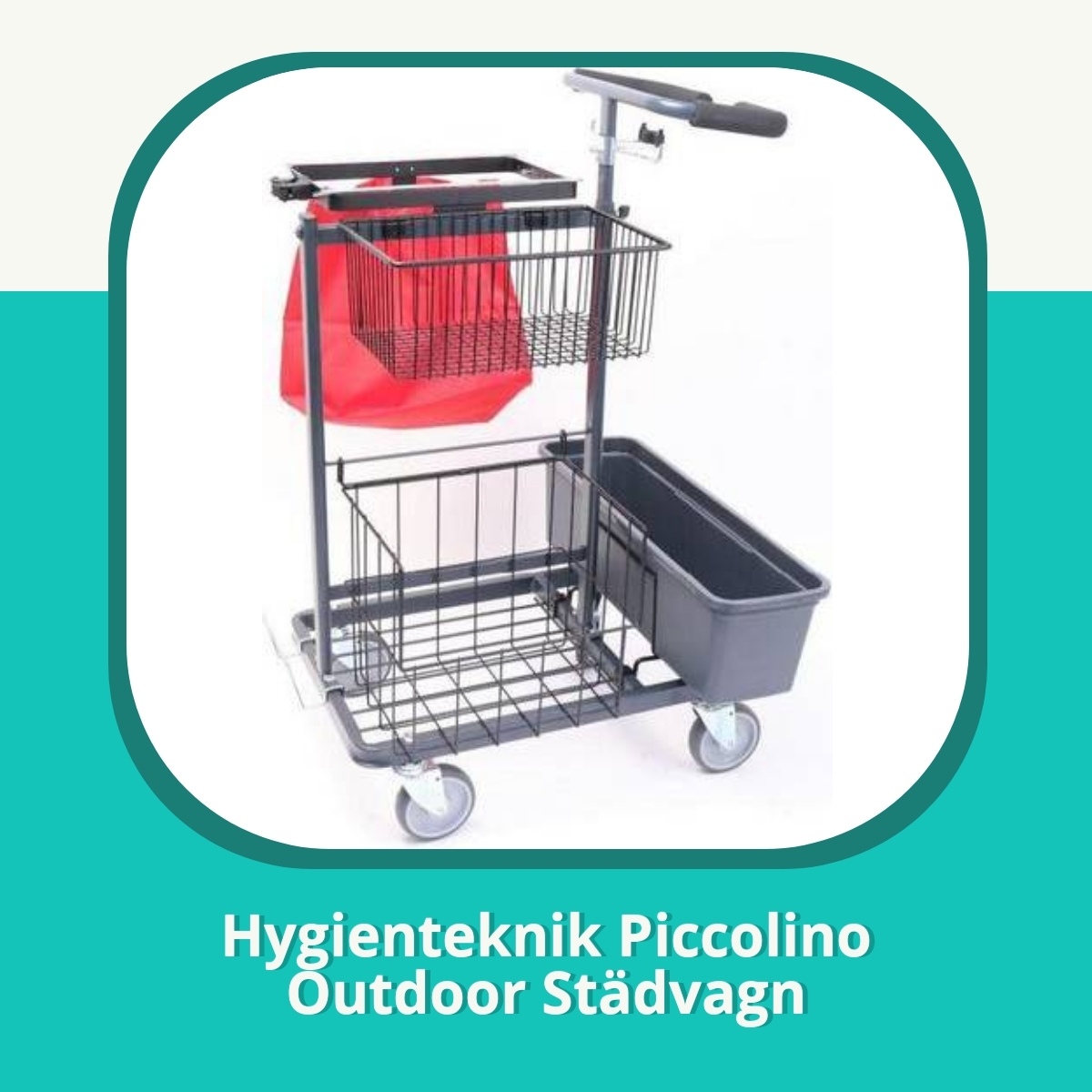 Recension af Hygienteknik Piccolino Outdoor Städvagn