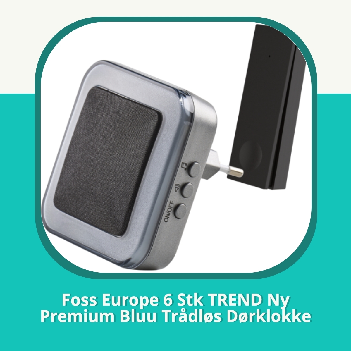 Anmeldelse af Foss Europe 6 Stk TREND Ny Premium Bluu Trådløs Dørklokke