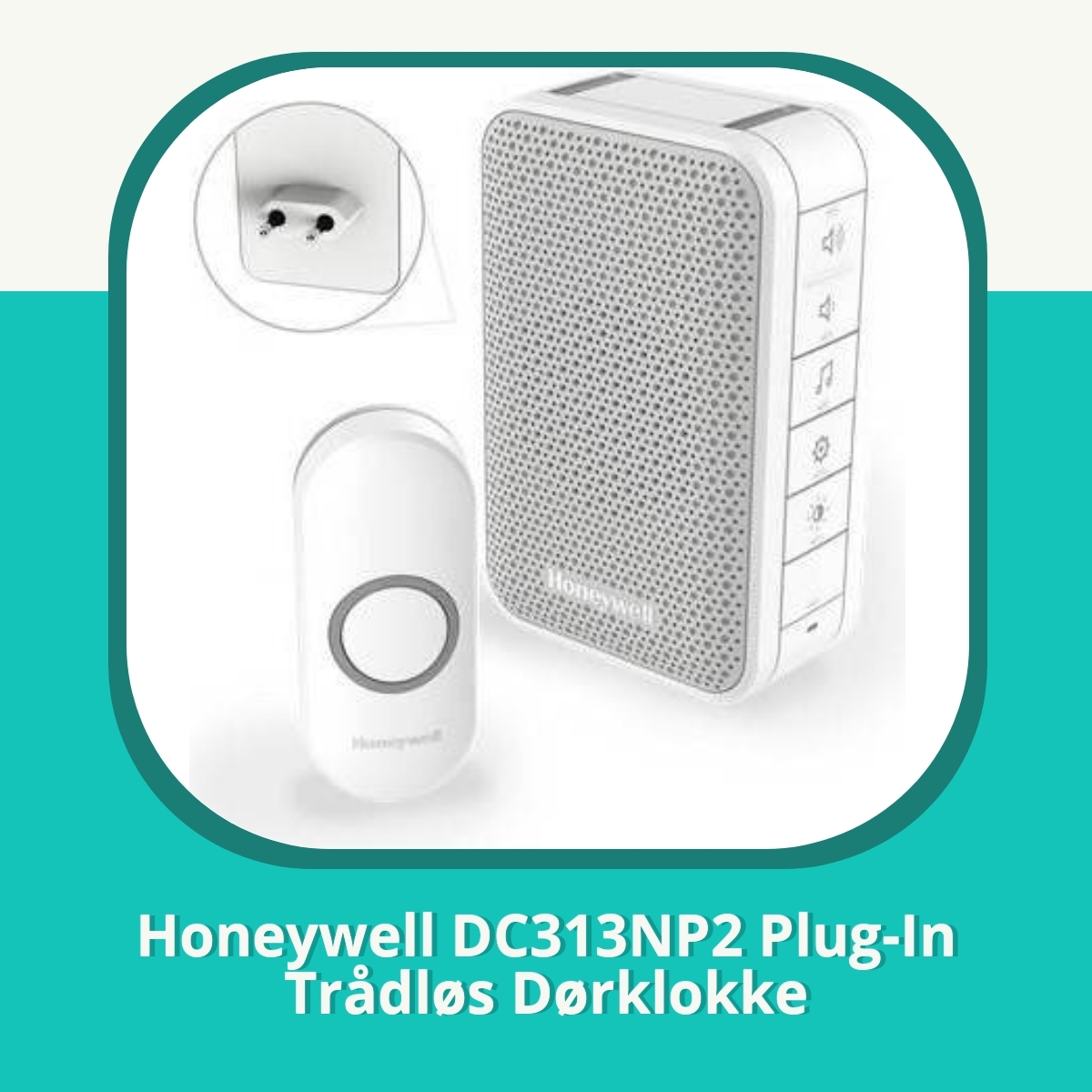 Anmeldelse Honeywell DC313NP2 Plug-In Trådløs Dørklokke