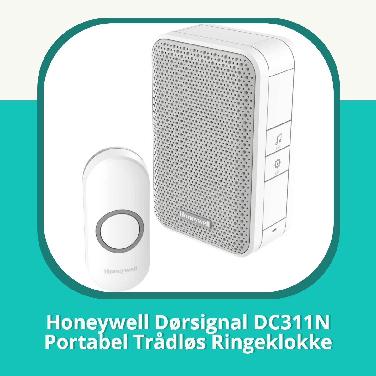 Anmeldelse af Honeywell Dørsignal DC311N Portabel Trådløs Ringeklokke