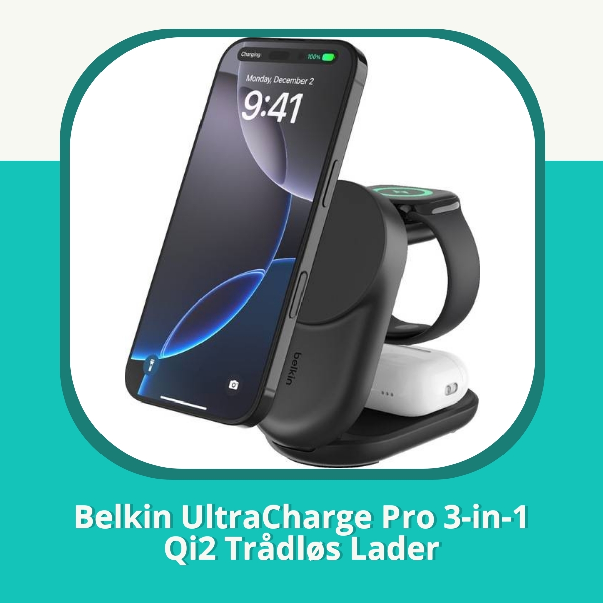 Anmeldelse af Belkin UltraCharge Pro 3-in-1 Qi2 Trådløs Lader