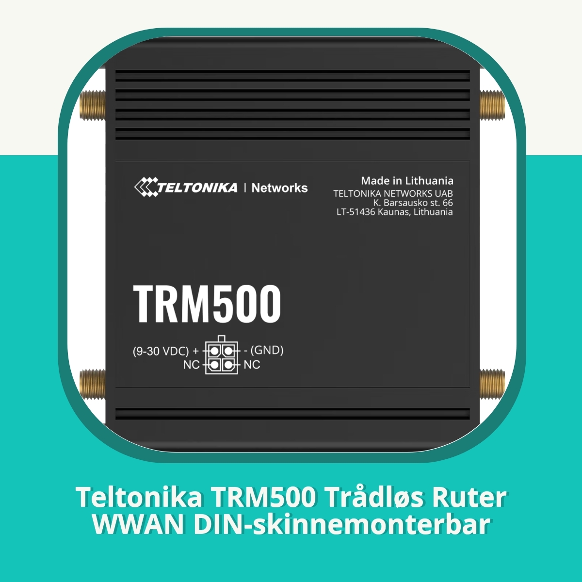 Anmeldelse af Teltonika TRM500 Trådløs Ruter WWAN DIN-skinnemonterbar