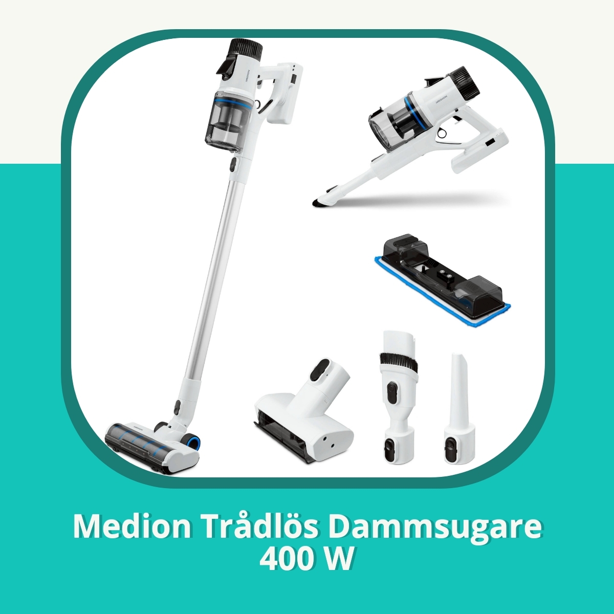 Recension af Medion Trådlös Dammsugare 400 W