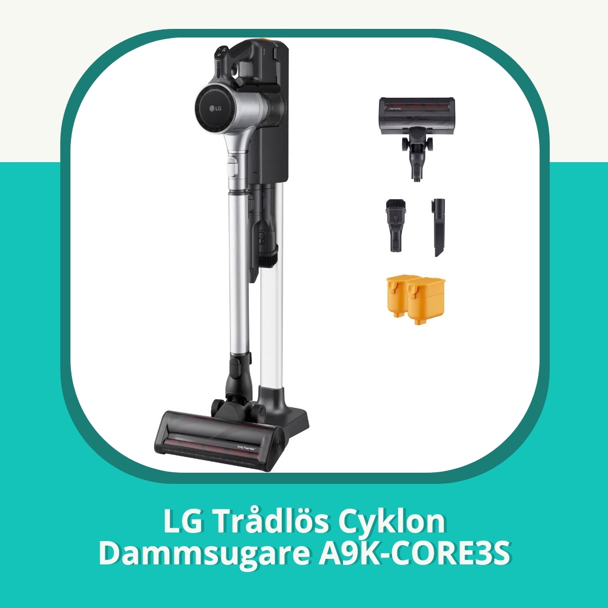 Recension af LG Trådlös Cyklon Dammsugare A9K-CORE3S