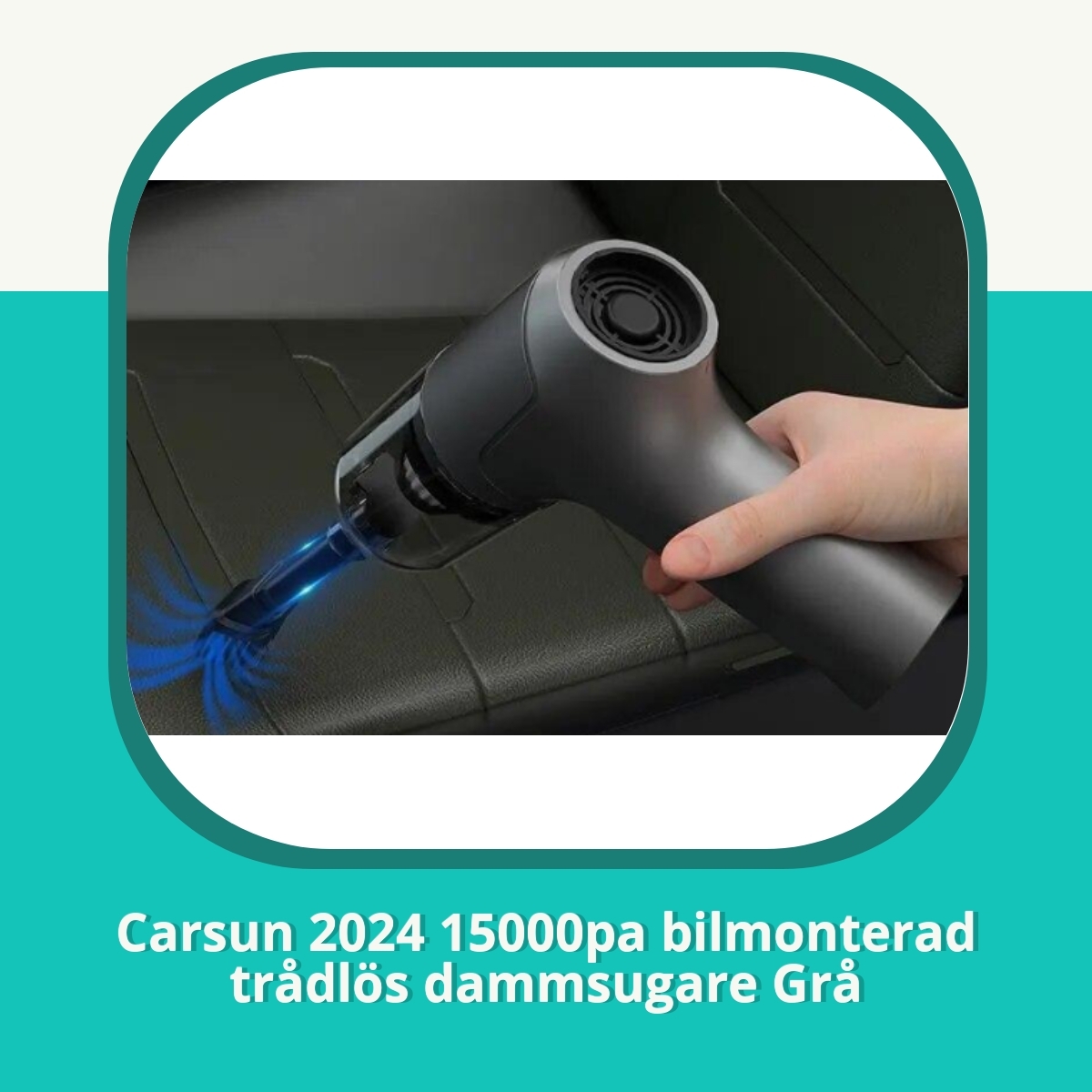 Recension af Carsun 2024 15000pa bilmonterad trådlös dammsugare Grå