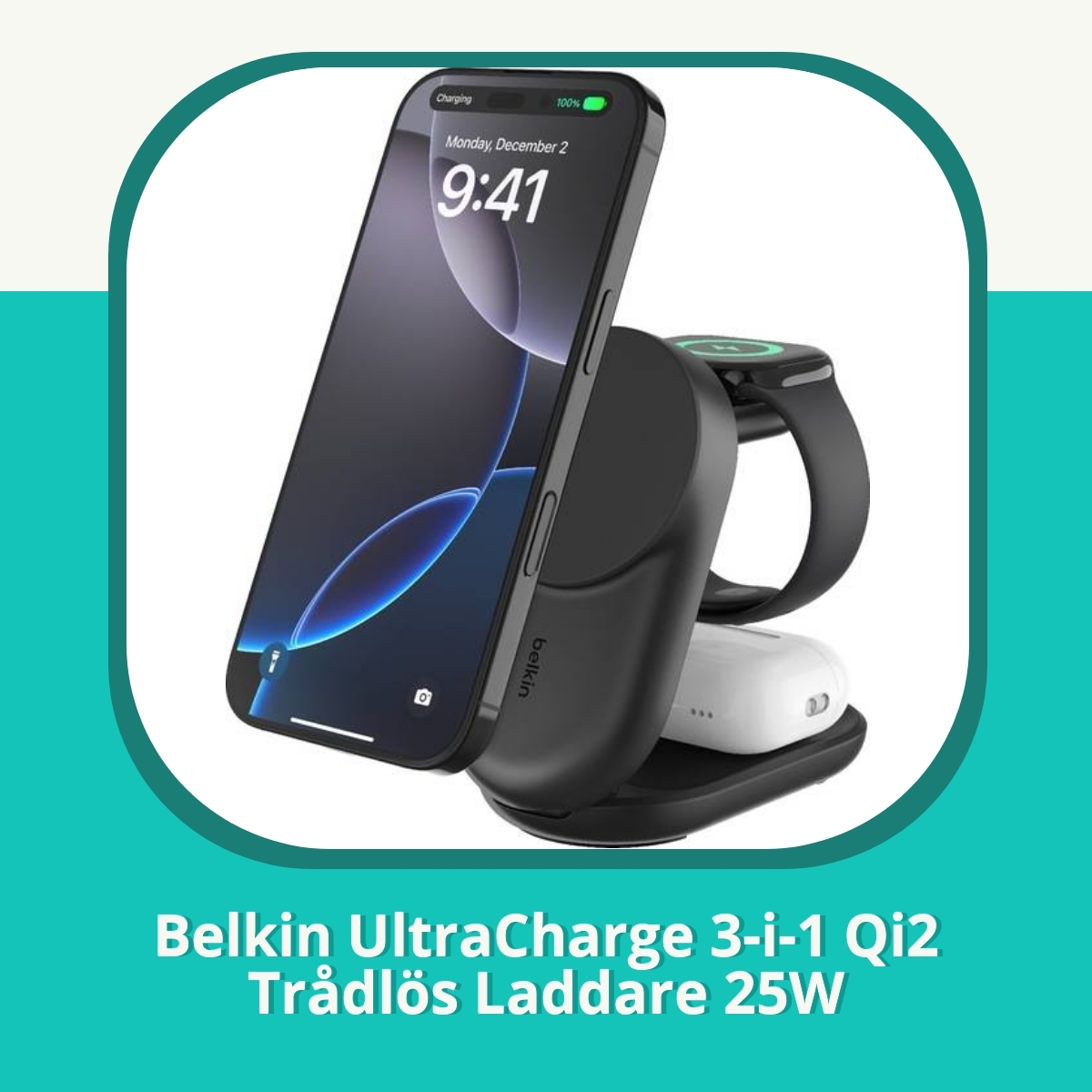 Recension af Belkin UltraCharge 3-i-1 Qi2 Trådlös Laddare 25W