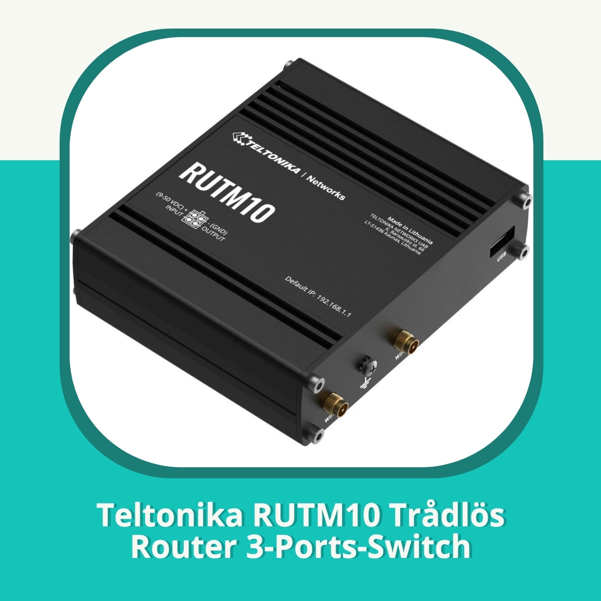Recension af Teltonika RUTM10 Trådlös Router 3-Ports-Switch