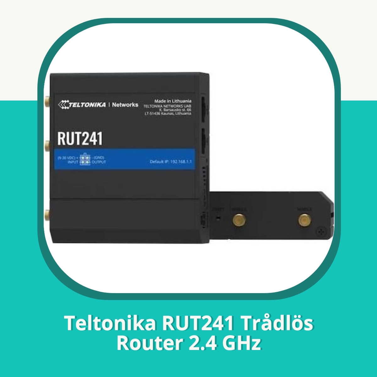 Recension af Teltonika RUT241 Trådlös Router 2.4 GHz