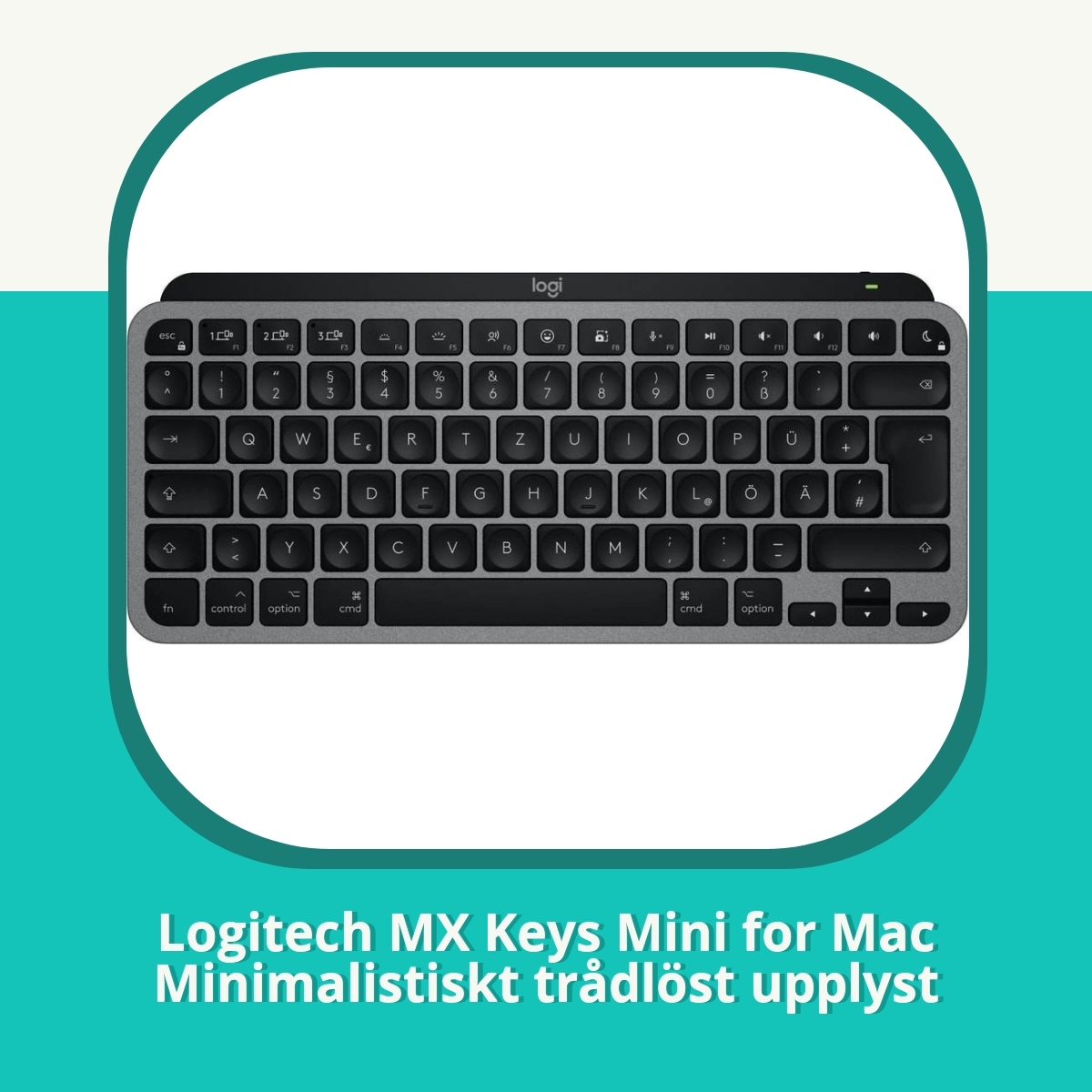 Anmeldelse af Logitech MX Keys Mini for Mac Minimalistiskt trådlöst upplyst