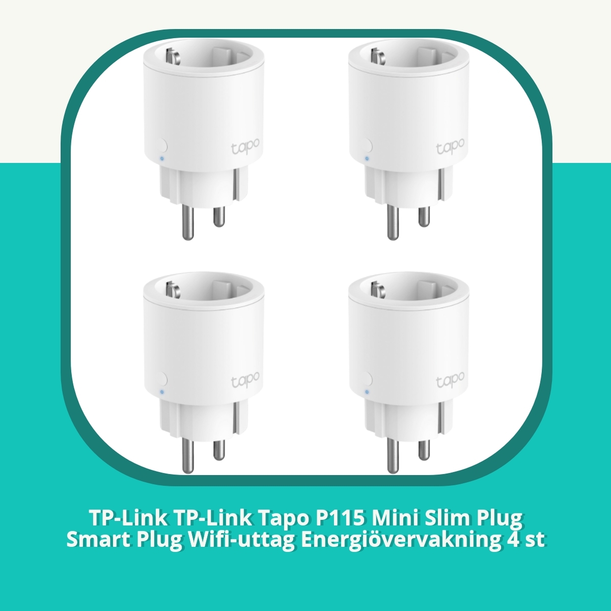 Recension af TP-Link TP-Link Tapo P115 Mini Slim Plug Smart Plug Wifi-uttag Energiövervakning 4 st