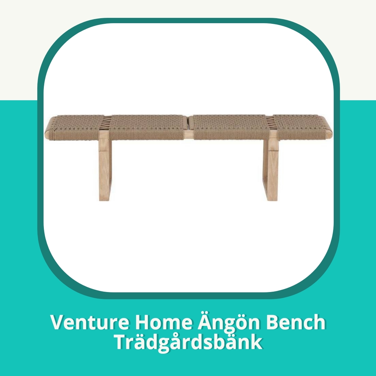 Recension af Venture Home Ängön Bench Trädgårdsbänk