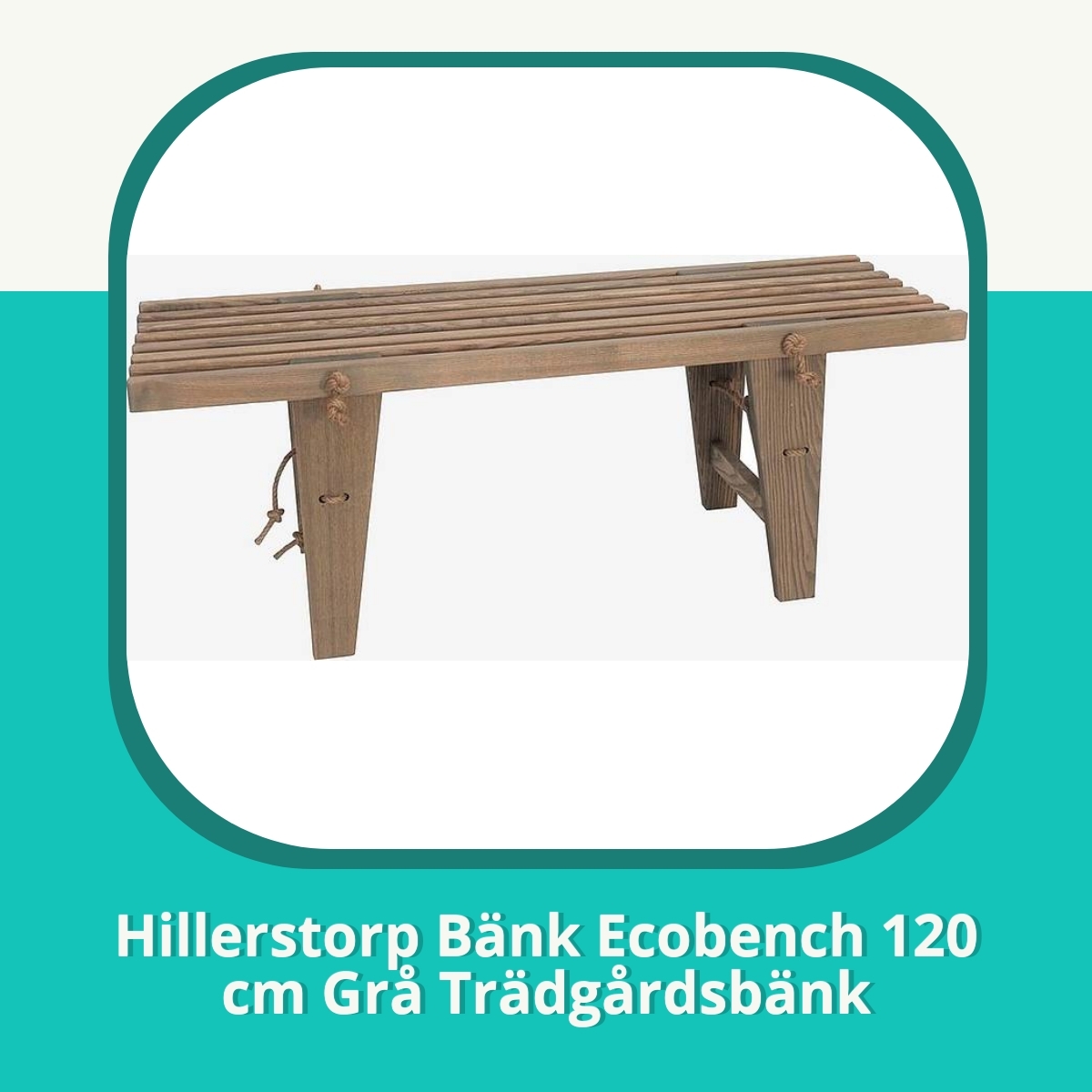 Recension af Hillerstorp Bänk Ecobench 120 cm Grå Trädgårdsbänk