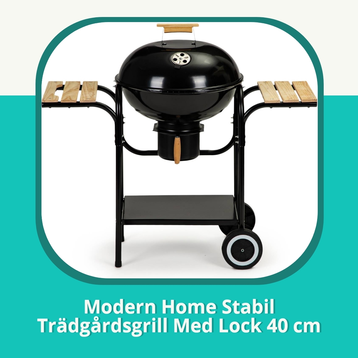 Recension af Modern Home Stabil Trädgårdsgrill Med Lock 40 cm