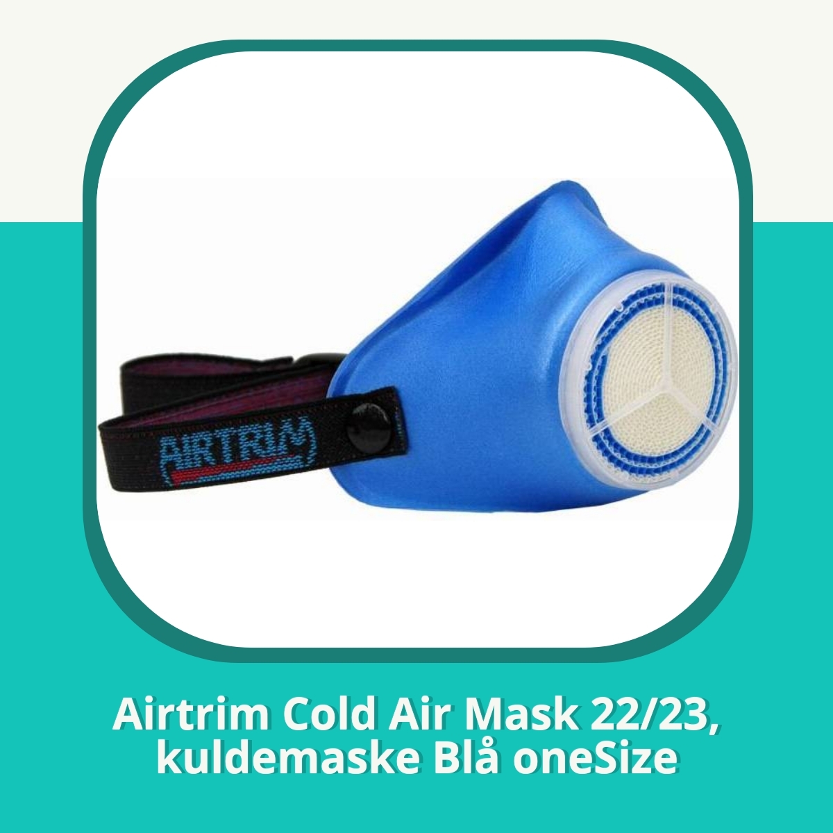 Anmeldelse af Airtrim Cold Air Mask 22/23, kuldemaske Blå oneSize