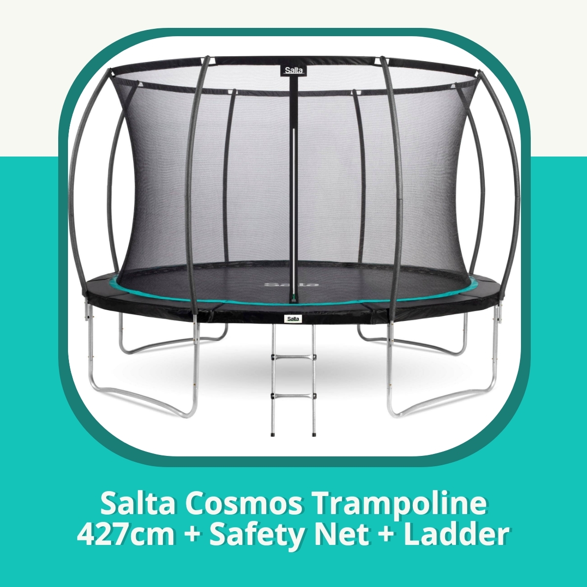 Anmeldelse af Salta Cosmos Trampoline 427cm + Safety Net + Ladder