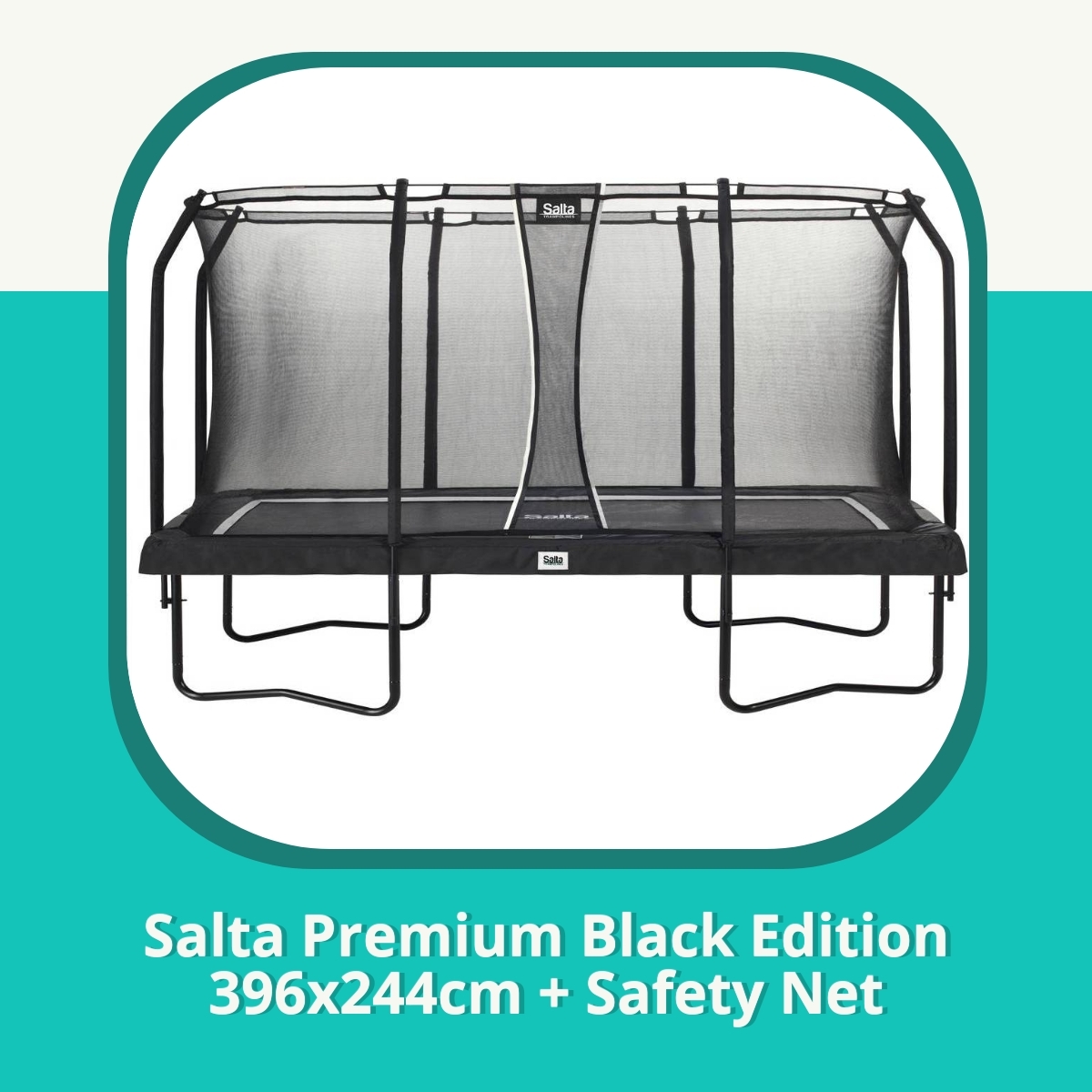 Anmeldelse af Salta Premium Black Edition 396x244cm + Safety Net