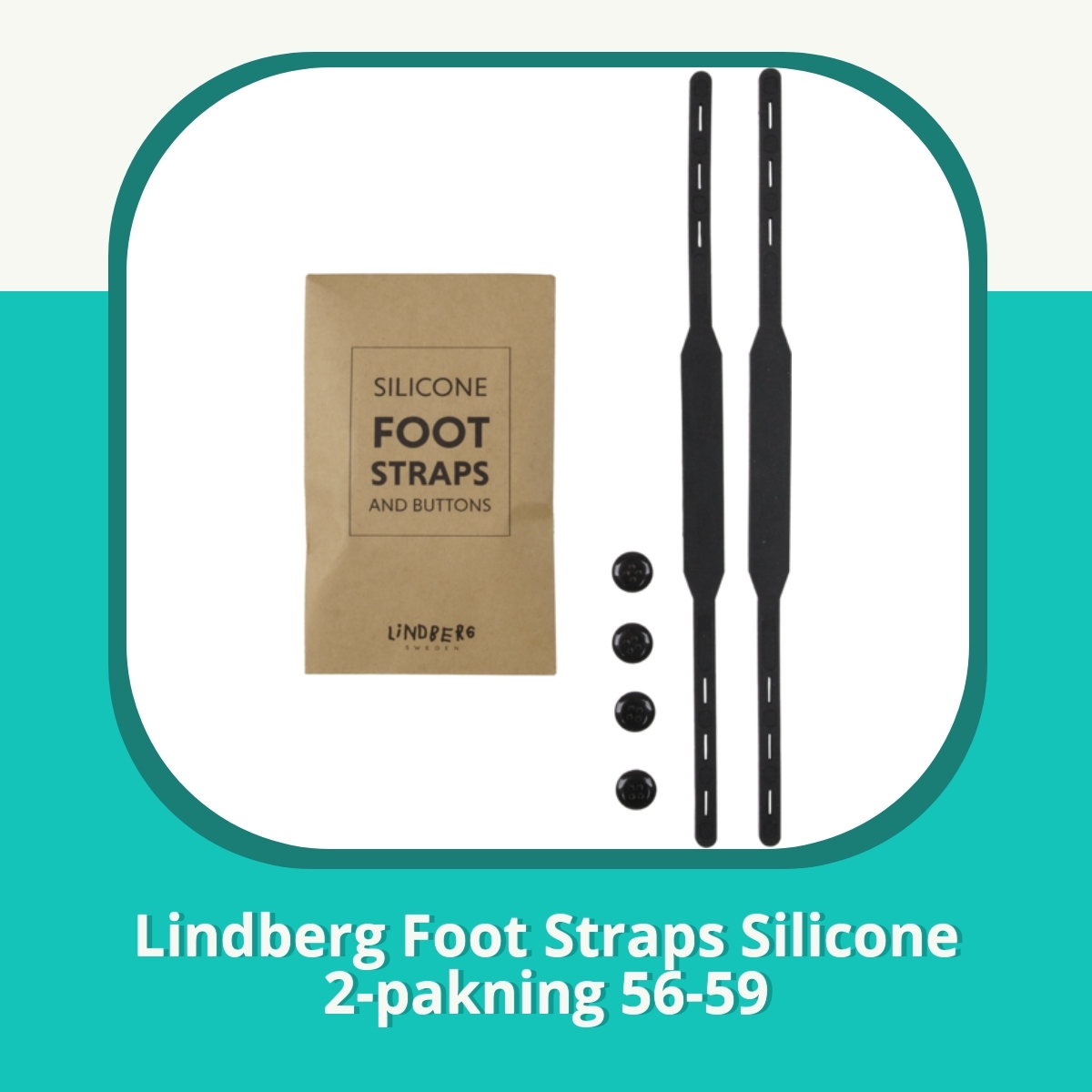 Anmeldelse af Lindberg Foot Straps Silicone 2-pakning 56-59