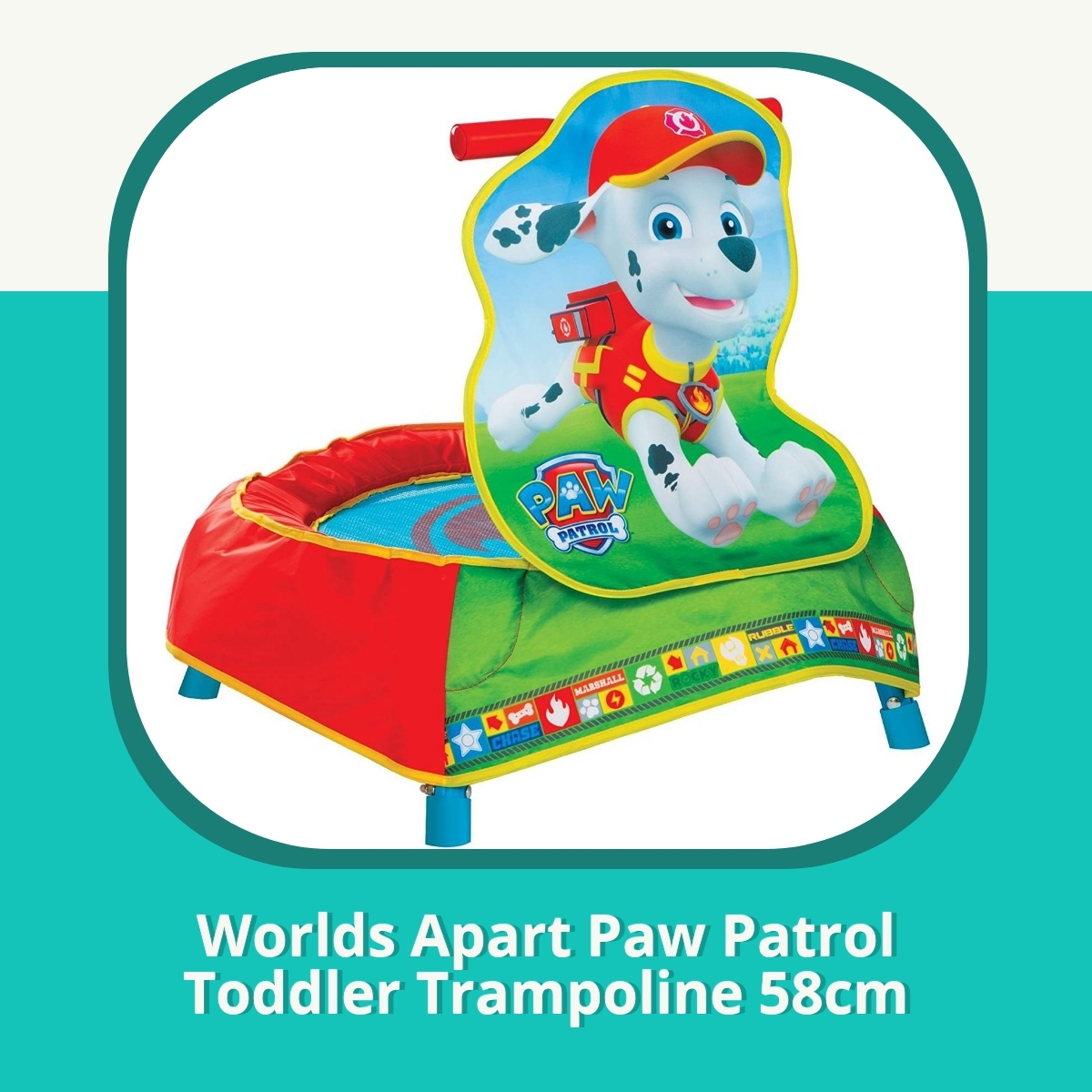 Anmeldelse af Worlds Apart Paw Patrol Toddler Trampoline 58cm