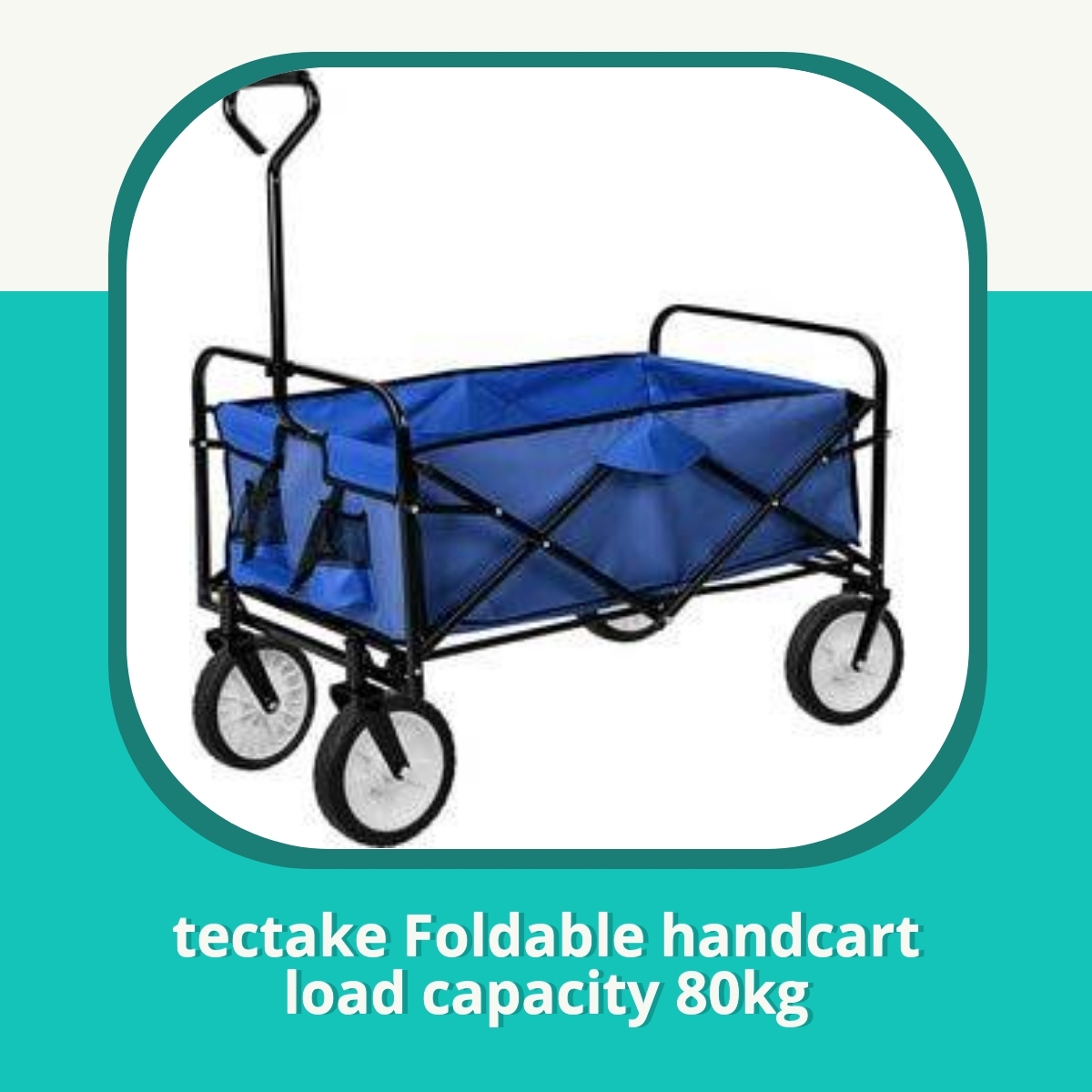 Anmeldelse af tectake Foldable handcart load capacity 80kg