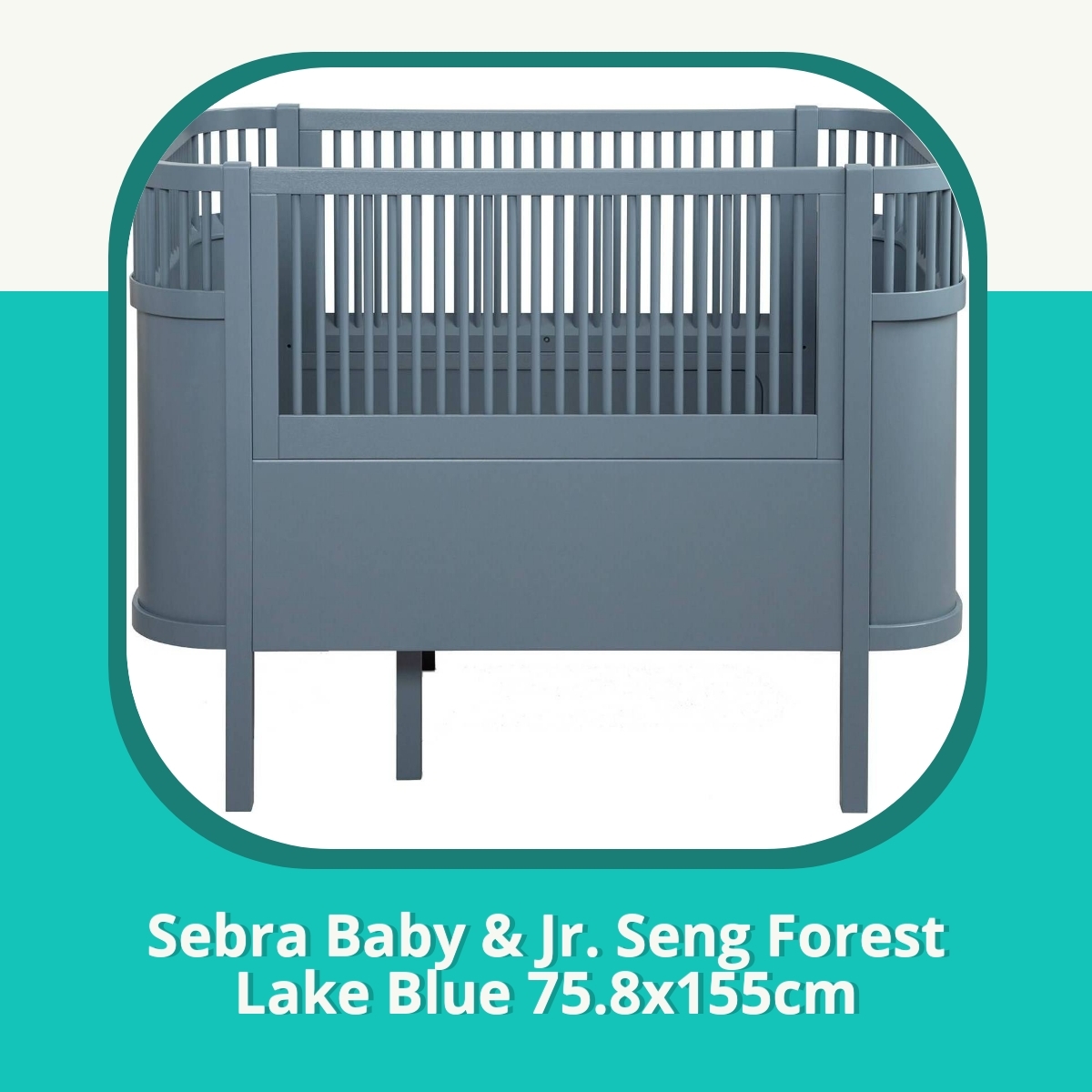 Anmeldelse af Sebra Baby & Jr. Seng Forest Lake Blue 75.8x155cm