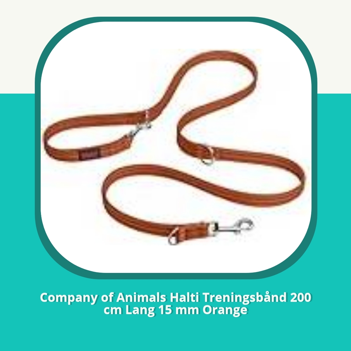 Anmeldelse af Company of Animals Halti Treningsbånd 200 cm Lang 15 mm Orange