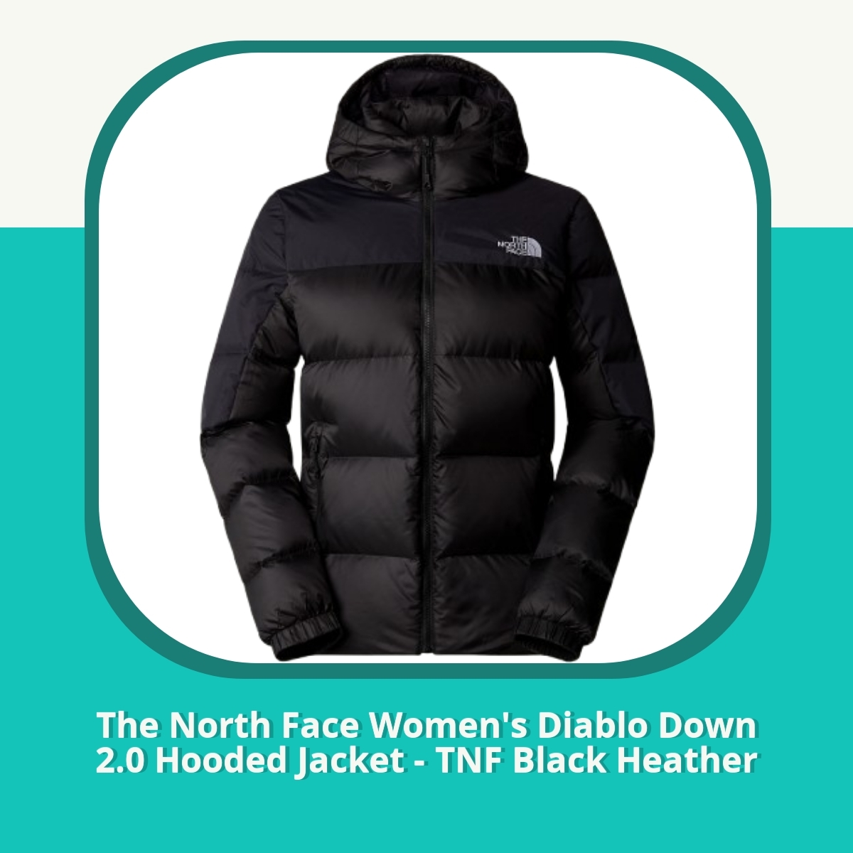 Anmeldelse The North Face Women's Diablo Down 2.0 Hooded Jacket - TNF Black Heather