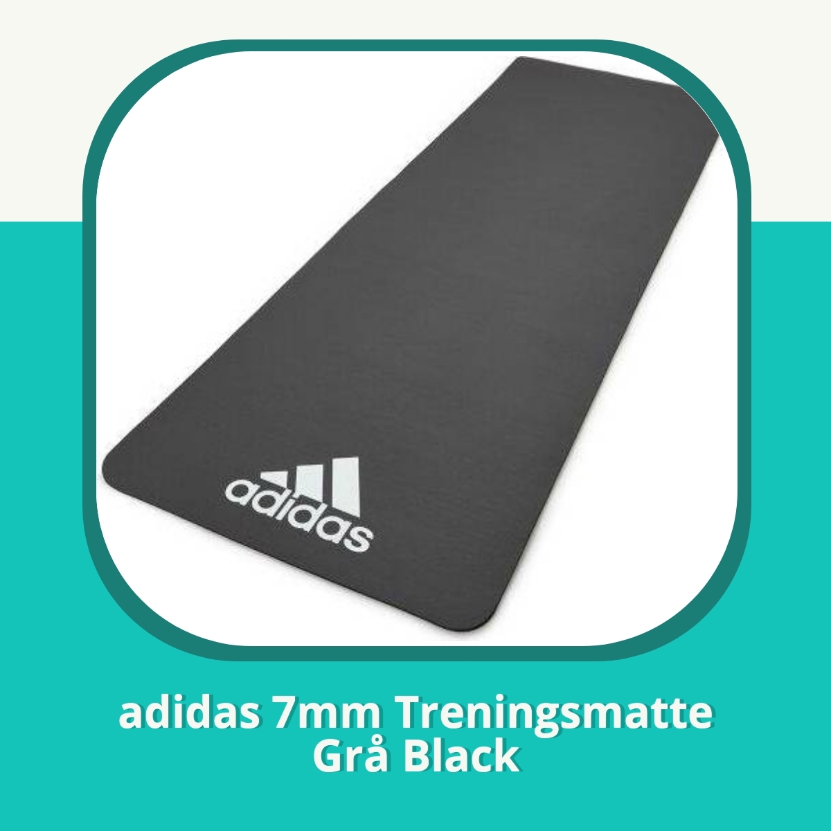 Anmeldelse af adidas 7mm Treningsmatte Grå Black
