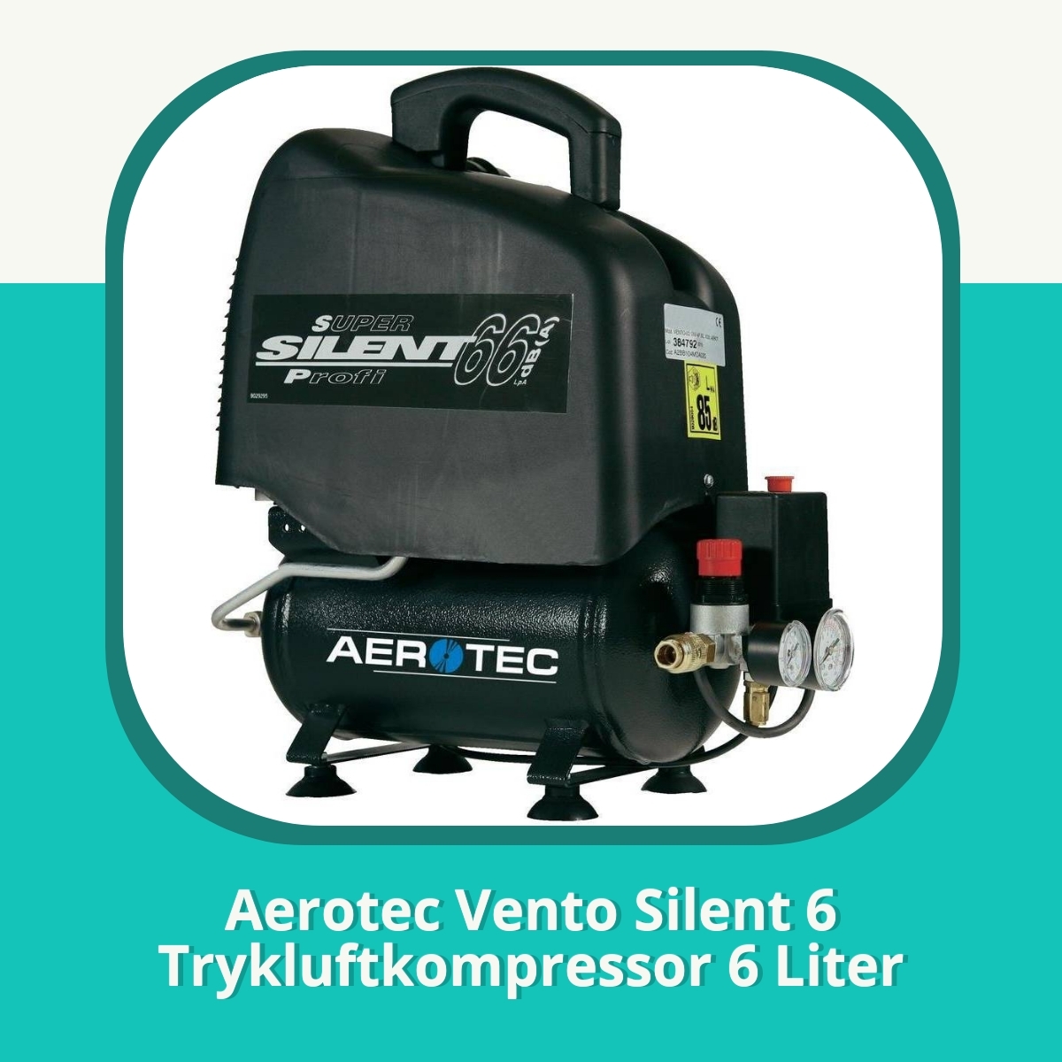 Anmeldelse af Aerotec Vento Silent 6 Trykluftkompressor 6 Liter