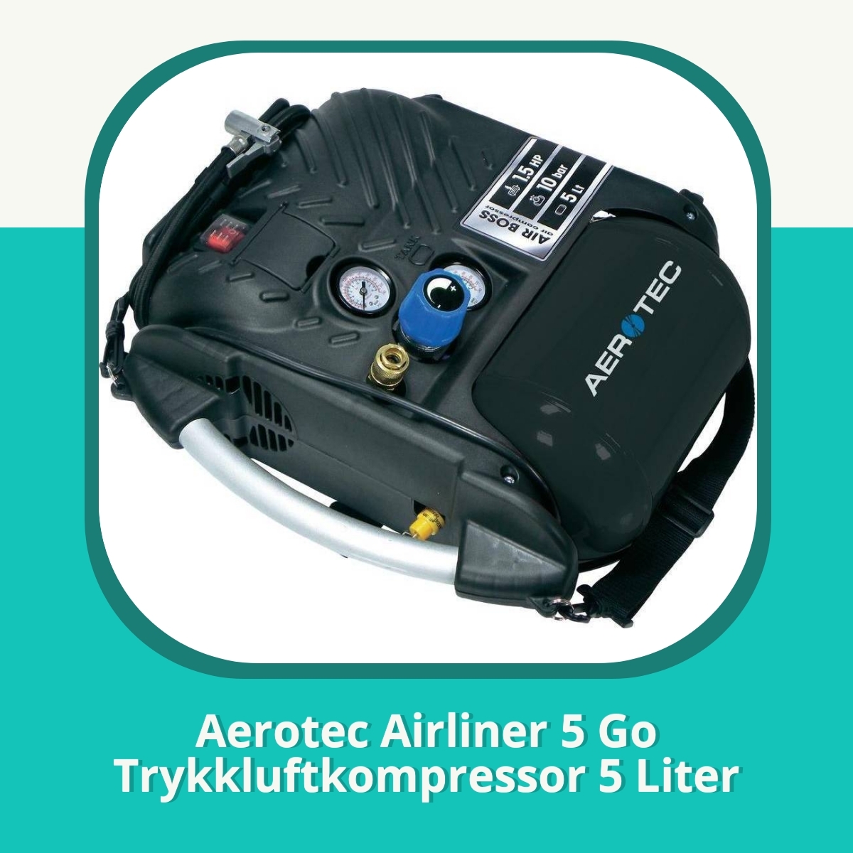 Anmeldelse af Aerotec Airliner 5 Go Trykkluftkompressor 5 Liter
