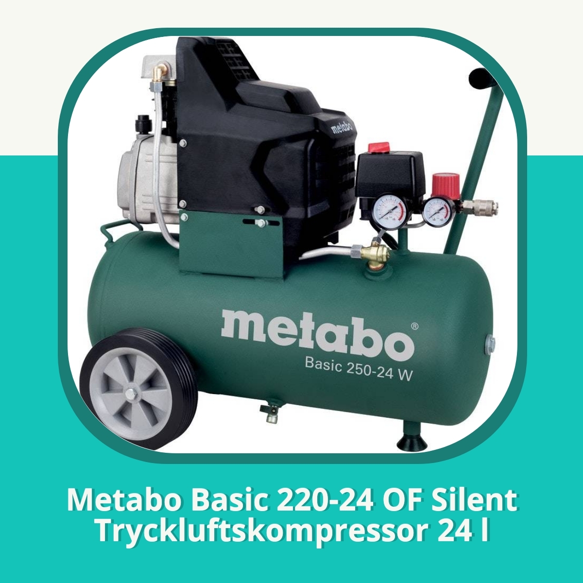 Recension af Metabo Basic 220-24 OF Silent Tryckluftskompressor 24 l
