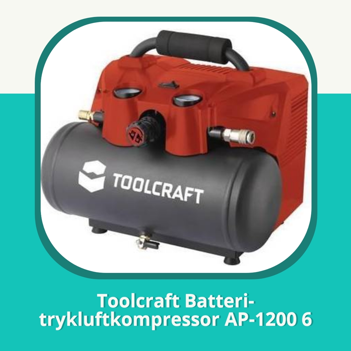 Anmeldelse af Toolcraft Batteri-trykluftkompressor AP-1200 6