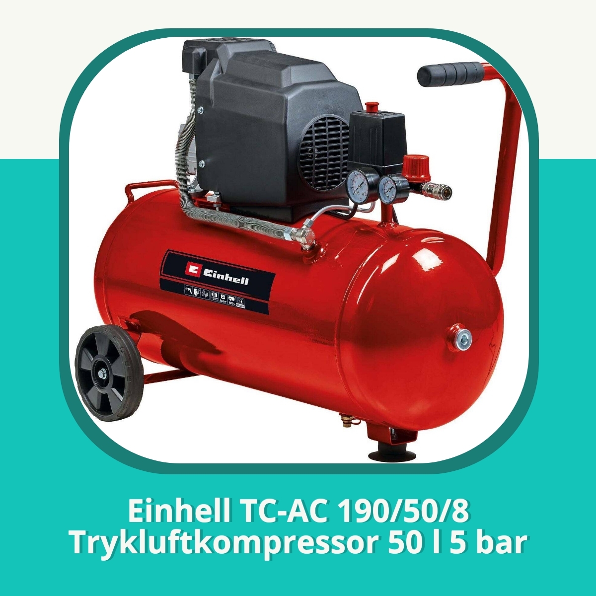 Anmeldelse af Einhell TC-AC 190/50/8 Trykluftkompressor 50 l 5 bar
