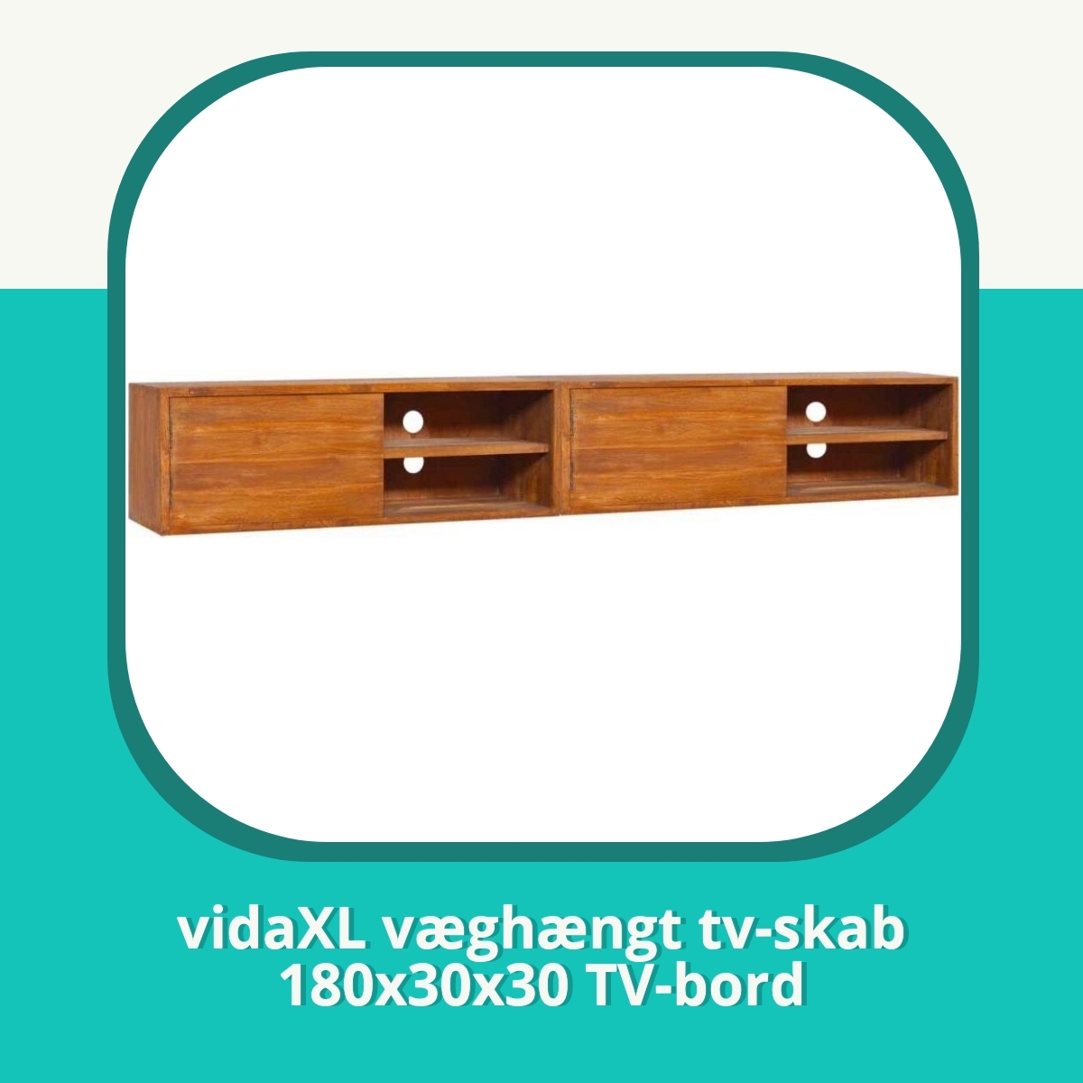 Anmeldelse af vidaXL væghængt tv-skab 180x30x30 TV-bord