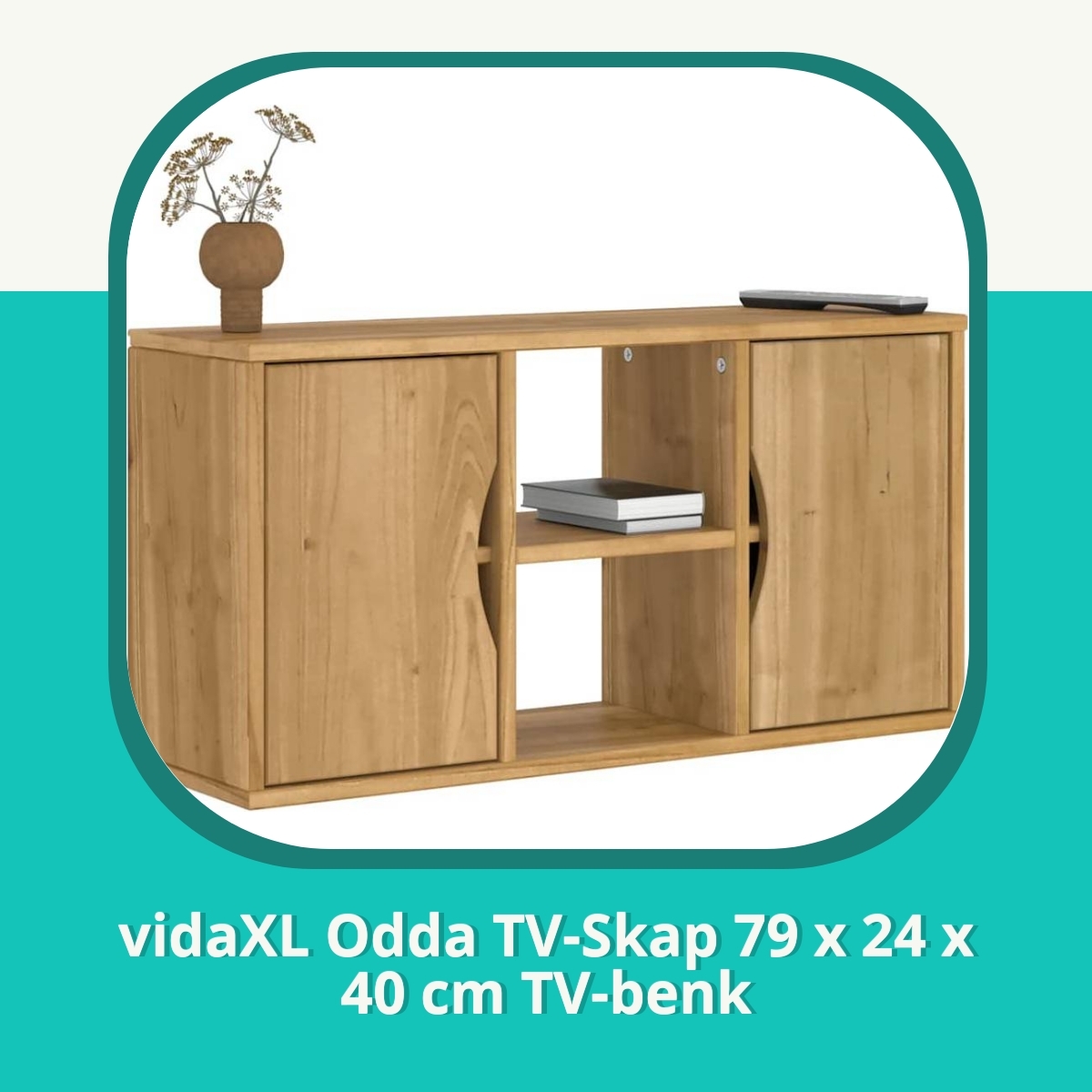 Anmeldelse af vidaXL Odda TV-Skap 79 x 24 x 40 cm TV-benk