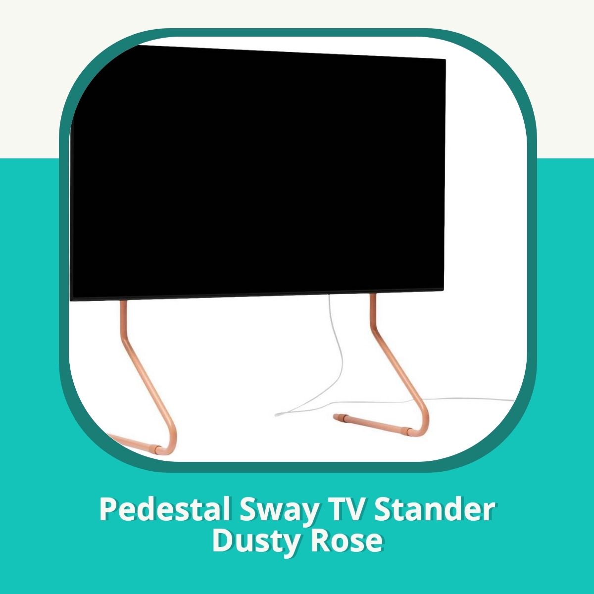 Anmeldelse af Pedestal Sway TV Stander Dusty Rose