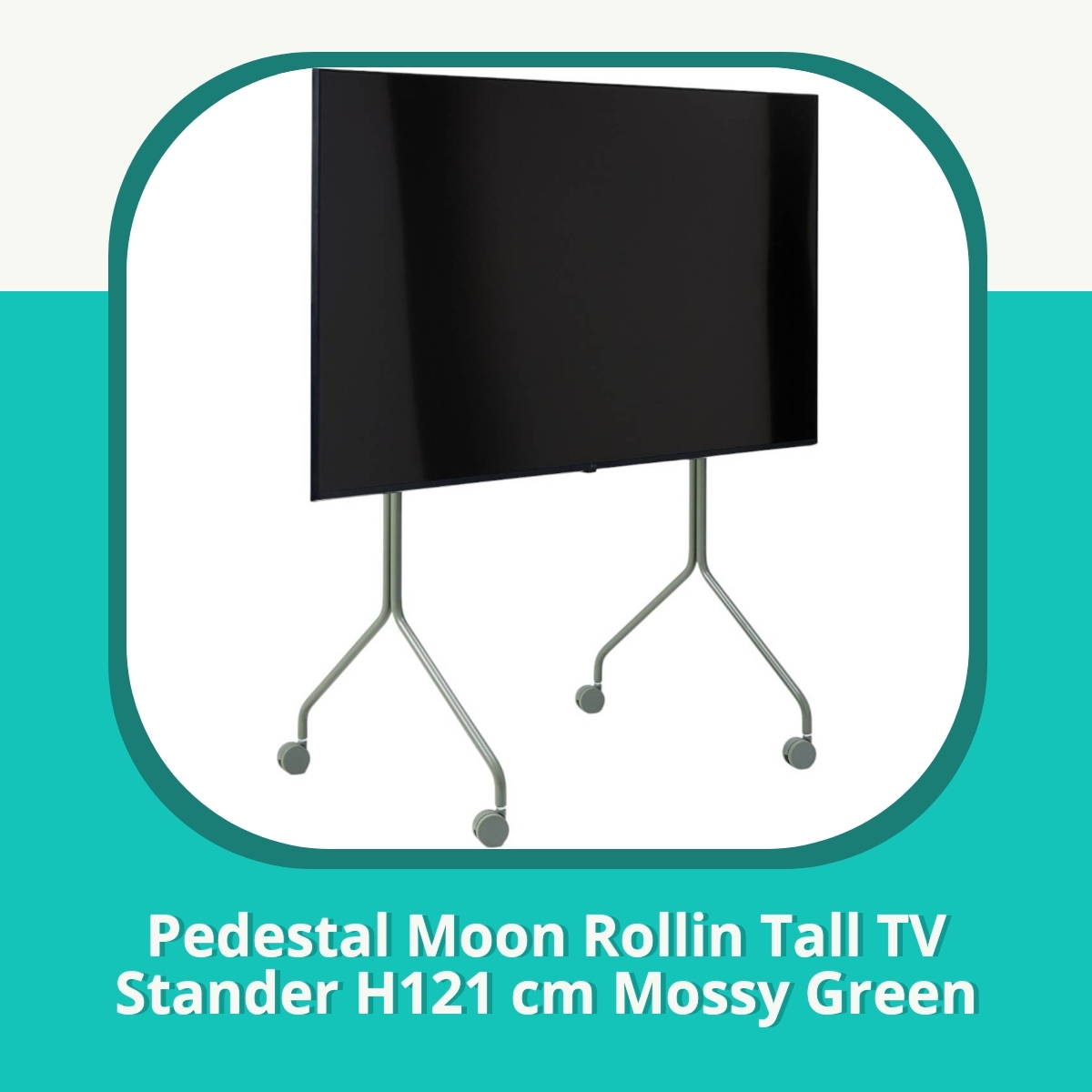 Anmeldelse af Pedestal Moon Rollin Tall TV Stander H121 cm Mossy Green