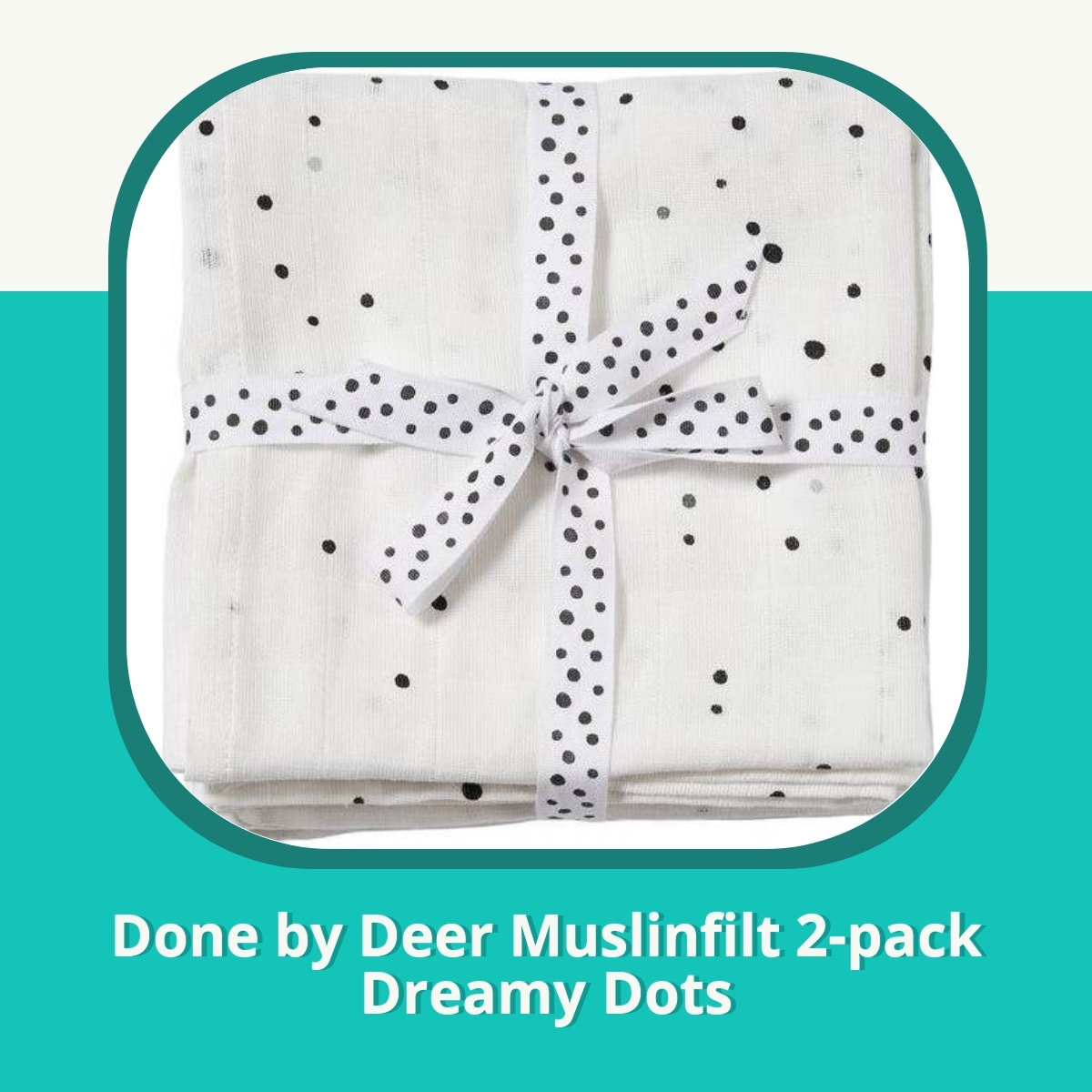 Recension af Done by Deer Muslinfilt 2-pack Dreamy Dots